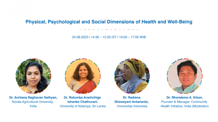 Pictures and details of speakers for day threePhysical, Psychological and Social Dimensions of Health and Well-Being